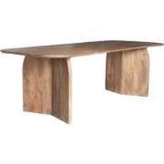 Eettafel Deens Ovaal - Donkerbruin Hout - 280x100x76cm - Dalarna