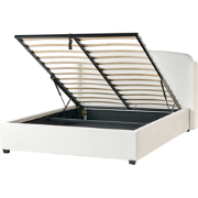 BERNAY - Bed opbergruimte  - Gebroken wit - 160 x 200 cm - Polyester