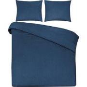 DoubleDry Dekbedovertrek 100% Natuurlijk Katoen - Eenpersoons 140x200/...