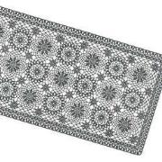 Unique Living | Tafelloper Amira vinyl 40x150cm dark grey