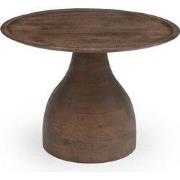 Salontafel Donkerbruin Mangohout - Ø60x42cm - Joji