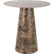 Bijzettafel Mosaic Marble High - Bruin - 40x40x42cm