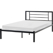CUSSET  - Tweepersoonsbed - Zwart - 120 x 200 cm - Metaal