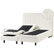 DUKE II - Tweepersoonsbed - Off-white - 160 x 200 cm - Bouclé