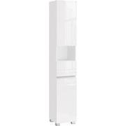 Colonne de salle de bain 2 portes, 1 tiroir et 1 niche - H170 cm