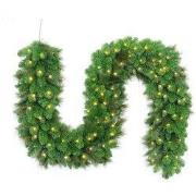 Kerstslinger Grandville Garland 270 x 35 met Led verlichting kerstboom
