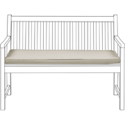 VIVARA  - Tuinkussen - Taupe - 112 x 54 cm - Polyester