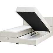 BARONET - Boxspringbed - Off-white - 160 x 200 cm - Stof