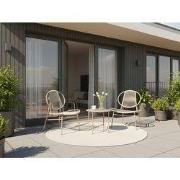 OVARO - Bistrotafel - Beige - Staal