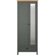 Armoire dentrée 2 portes dont 1 avec miroir et 1 tiroir L77 cm - STANT...