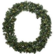 Kerstkrans Imperial krans bo h50 cm-40L groen/wit