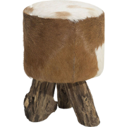 KENT - Hocker - Goudbruin - Geitenleer