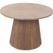 Salontafel Rond Donkerbruin Hout - 60x60x41cm - Salvador