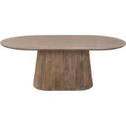 Eettafel Ovaal Naturel Hout - 240x110x76cm - Salvador