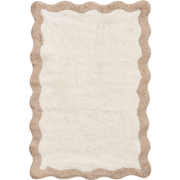 NANGAL - Badmat - Beige/Bruin - 60 x 90 cm - Katoen