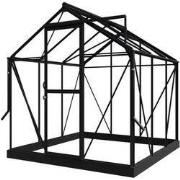 Tuinkas Mary I Full Options zwart 3 mm veiligheidsglas