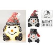 Sneeuwpop 36 cm/42 cm led 2ass