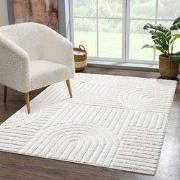Vloerkleed Focus Japandi - Hoogpolig - Fluffy  - Scandinavisch - Creme...