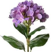 Clayre & Eef Kunstbloem Hortensia 68 cm Paars Kunststof