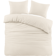 Ten Cate Flanellen Eenpersoons Dekbedovertrek - 140x200/220 - Beige