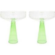 Champagne Coupe Claude | set van 2 | groen