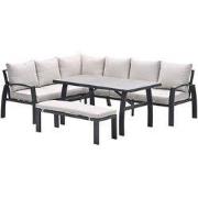 Vasano Lounge Diningset Links Desert Sand