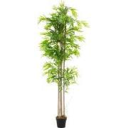 Kunstbamboe 210 cm kunstplant met echt houten stam ML design
