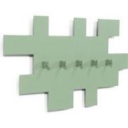 Spinder Design kapstok Tetromino - Dusty Green - 5 haken