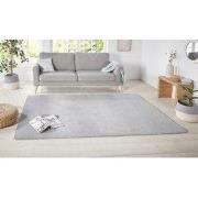 Laagpolig Effen Uni Vloerkleed - Nasty - Zilver - 200x300 cm