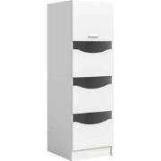 Waskast - Linnenkast Free in wit - 50x195x62 cm