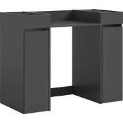 Wasmachineombouwkast 3-delige  "free"124x101x60 cm, antraciet