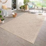Tenedo Indoor & Outdoor Beige vloerkleed - Geruit - 240 X 340 CM