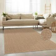 Laagpolig Vloerkleed Hamiber - Wol look - Beige - 120x160 cm