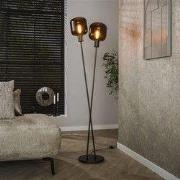 Hoyz Collection - Vloerlamp Bronza 2-lichts - Sienna Brown