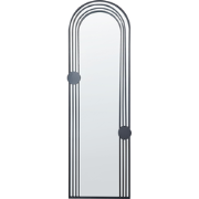 TROUY - Wandspiegel - Zwart-  45 x 146 cm - Metaal