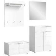 Garderobeset (4-Delig, bestaande uit Zitbank, Paneel, Schoenenkast, Sp...