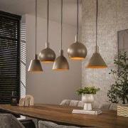 Hoyz Collection - Hanglamp Metallo Mix 5-lichts - Beige