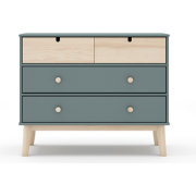 Commode met 2 kleine lades en 2 grote lades L100 cm - LÉONIE