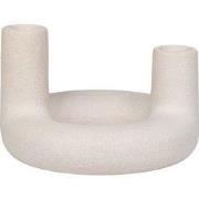 QUVIO Kandelaar beige – Keramiek – Beige