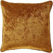 LEWY - sierkussen 45x45 cm - glansvelours - Chai Tea - geel