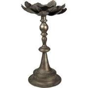 Clayre & Eef Kandelaar Ø 28x50 cm Zilverkleurig IJzer