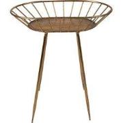 Clayre & Eef Bijzettafel 48x31x53 cm Goudkleurig Metaal