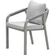 Monti dining fauteuil - taupe - rope grey sand - valley sand
