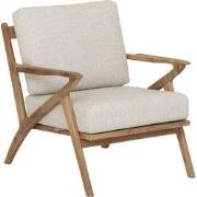 MUST Living Lounge Chair Charles,75x77x84 cm, rustic teakwood