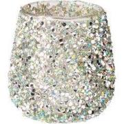 Theelichthouder 8 cm bead groen