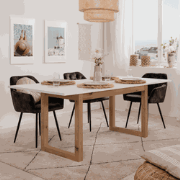 Uitschuifbare eettafel L160-200 cm - DENVER