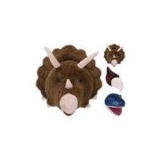 pluche dierenkop dinosaurus 42 cm  wanddecoratie Rood