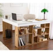 Vesper Studie bureau 130x120 cm wit dennenhout White Atlantic Pine Mel...