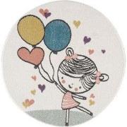 Tapijtenloods Vloerkleed Laagpolig Anime Kids Creme- 120x120 CM