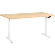 DESTINAS - Sta-bureau - Wit/Lichtbruin - 160 x 72 cm - Vezelplaat